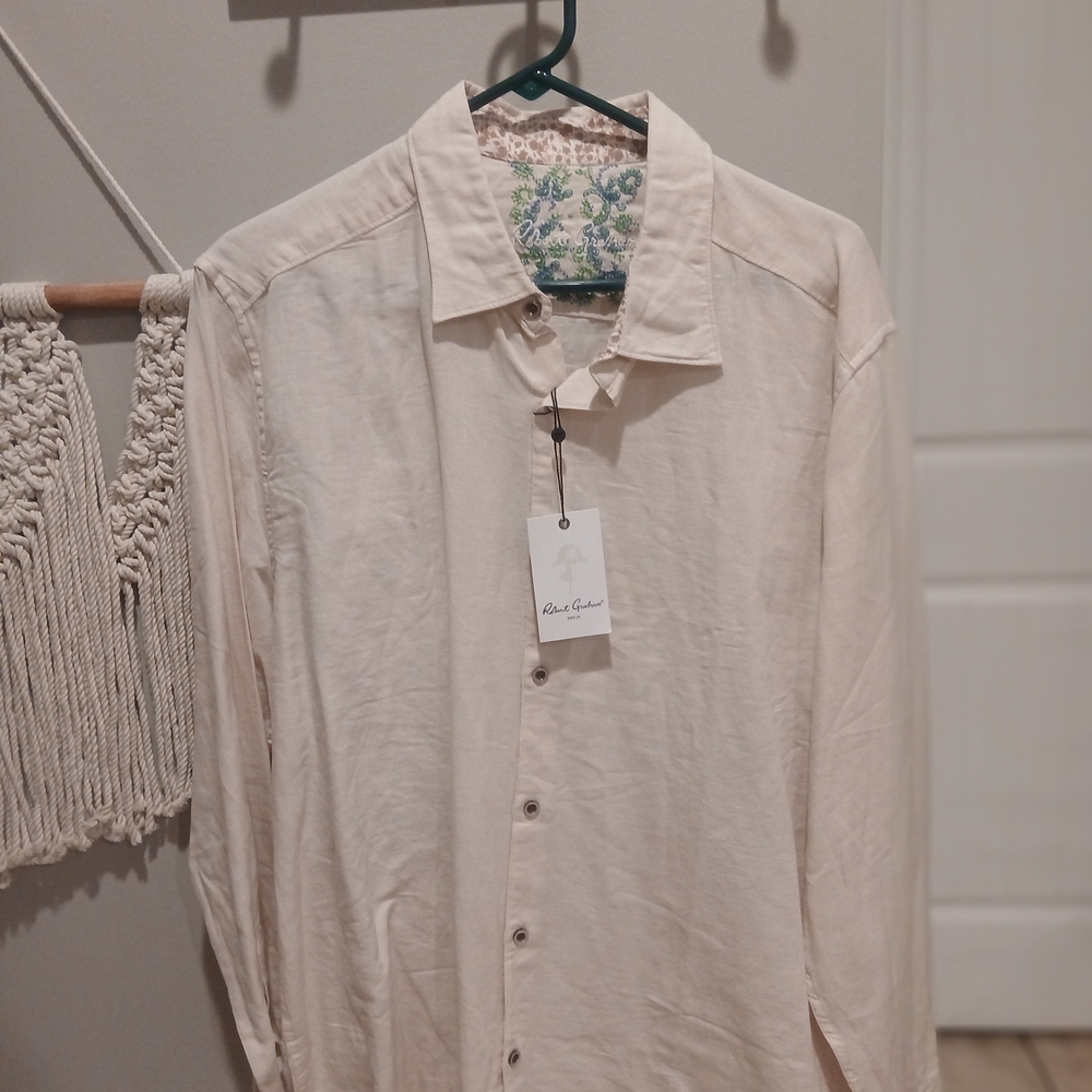 Robert Graham Cream Dress Shirt